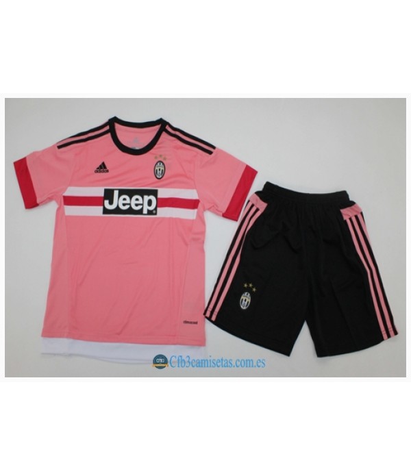 CFB3-Camisetas Juventus 2a equipación 15/16 - niÑos