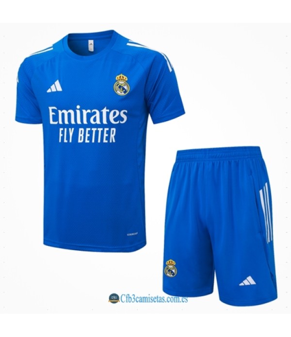 CFB3-Camisetas Kit entrenamiento real madrid 2025/26- light bule