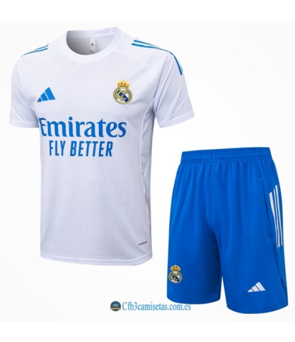 CFB3-Camisetas Kit entrenamiento real madrid 2025/26- white ii
