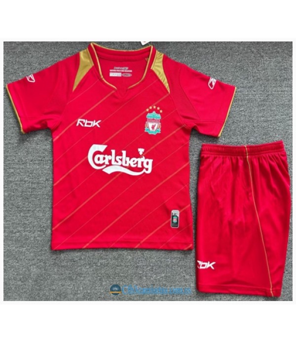CFB3-Camisetas Liverpool 1a equipación 05/06 - niÑos