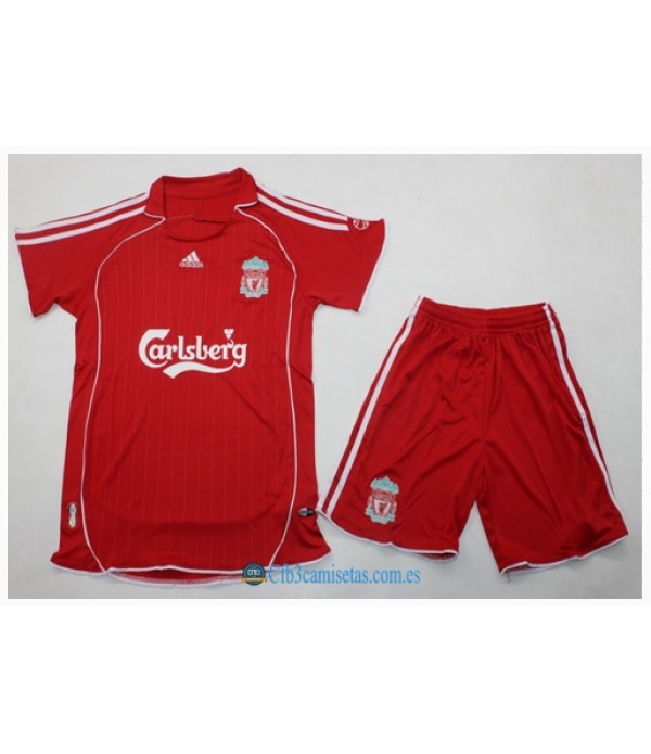 CFB3-Camisetas Liverpool 1a equipación 06/08 - niÑos