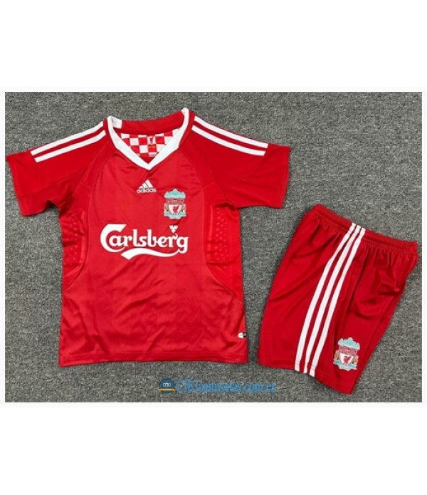 CFB3-Camisetas Liverpool 1a equipación 08/10 - niÑos