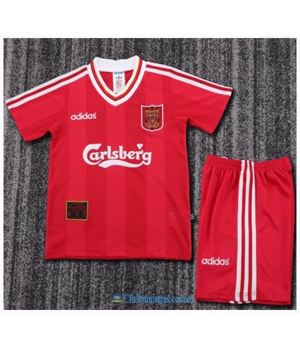 CFB3-Camisetas Liverpool 1a equipación 95/96 - niÑos