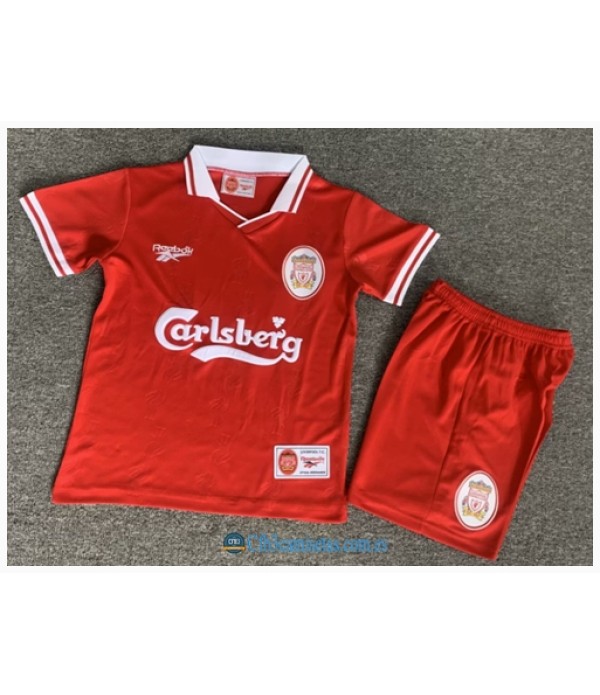 CFB3-Camisetas Liverpool 1a equipación 96/97 - niÑos