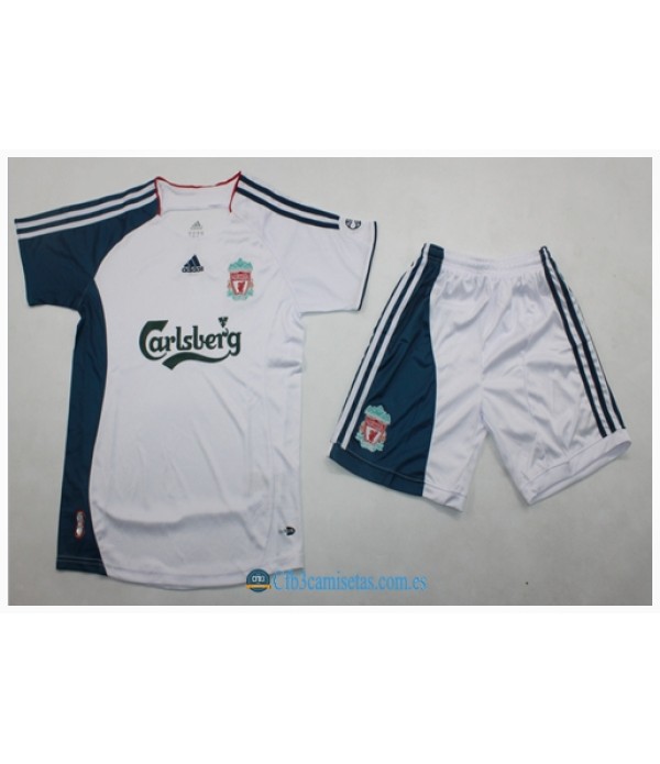 CFB3-Camisetas Liverpool 2a equipación 06/07 - niÑos