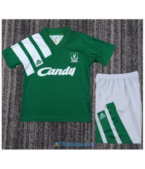 CFB3-Camisetas Liverpool 2a equipación 91/92 - niÑos
