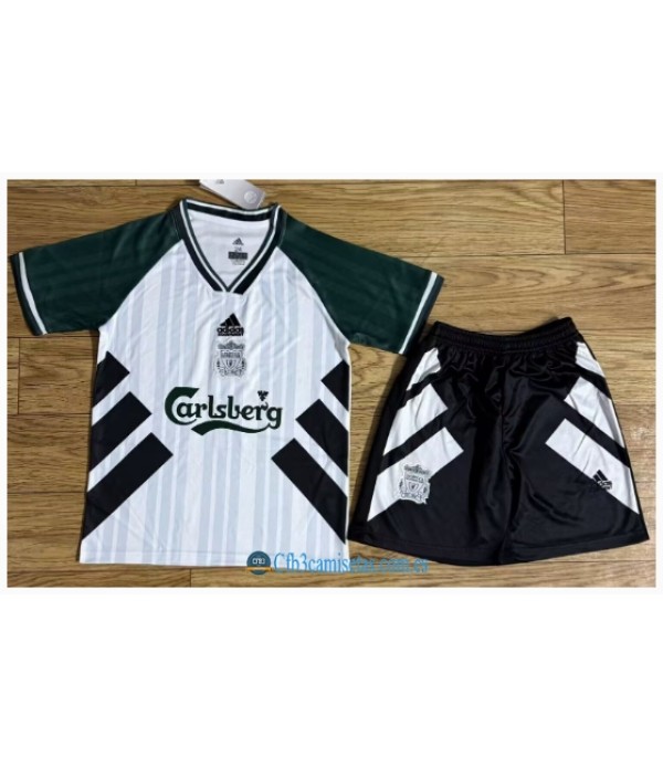 CFB3-Camisetas Liverpool 2a equipación 93/95 - niÑos