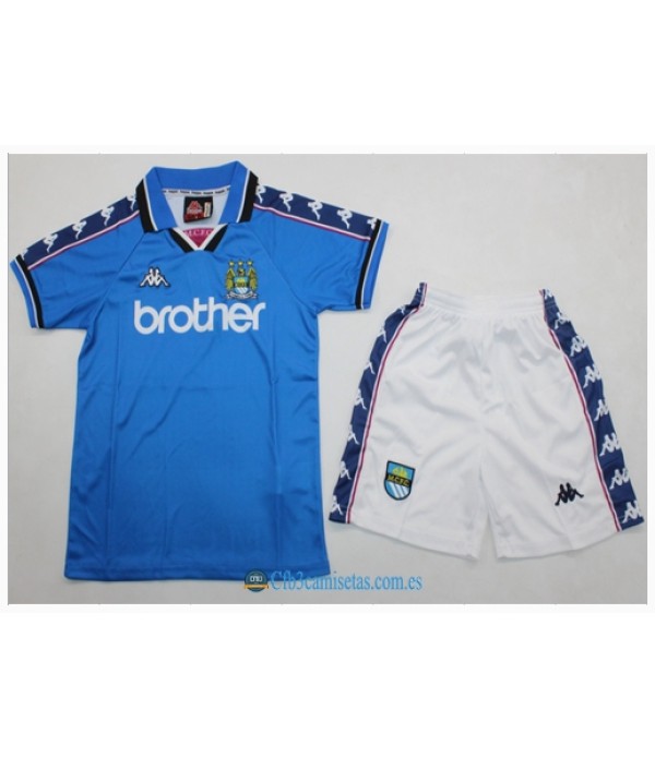 CFB3-Camisetas Manchester city 1a equipación 98/99 - niÑos