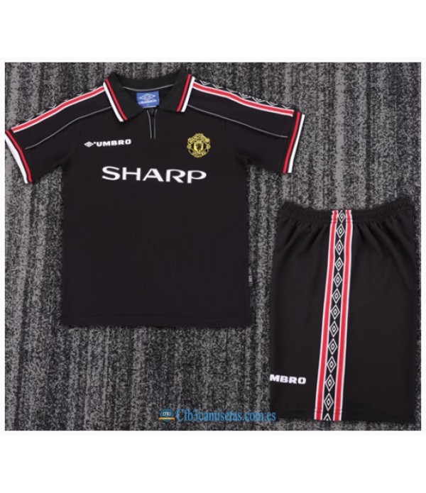 CFB3-Camisetas Manchester united 2a equipación 99 - niÑos