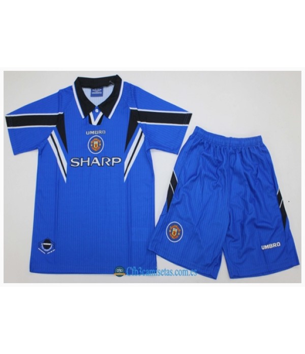 CFB3-Camisetas Manchester united 3a equipación 96/97 - niÑos