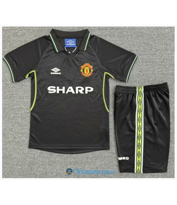 CFB3-Camisetas Manchester united 3a equipación 98/99 - niÑos