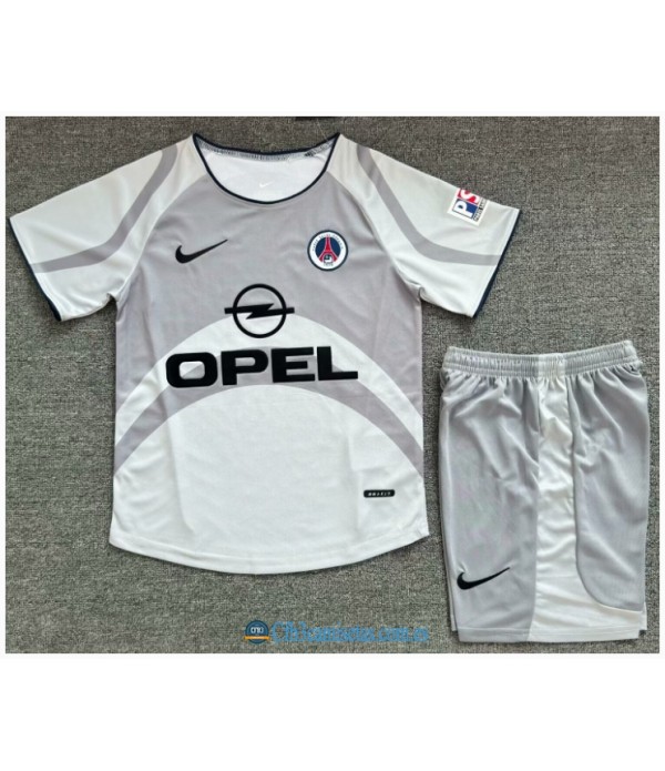 CFB3-Camisetas Psg 2a equipación 01/02 - niÑos