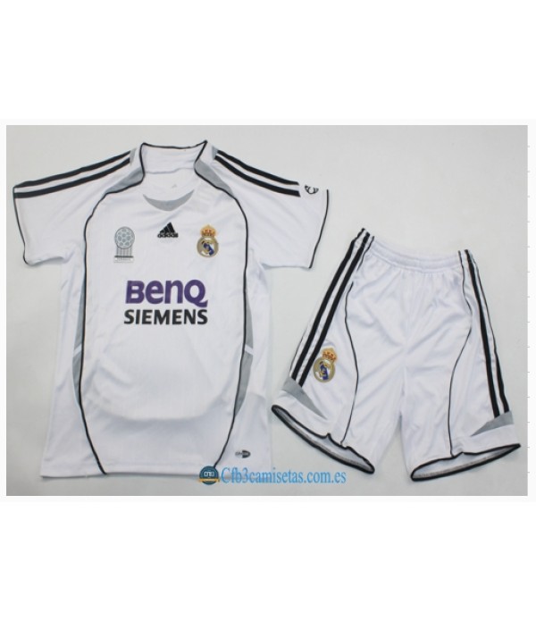 CFB3-Camisetas Real madrid 1a equipación 06/07 - niÑos