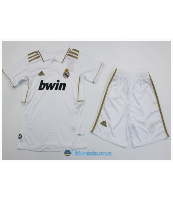 CFB3-Camisetas Real madrid 1a equipación 11/12 - niÑos