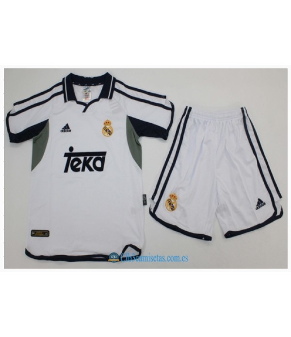 CFB3-Camisetas Real madrid 1a equipación 2000/01 - niÑos