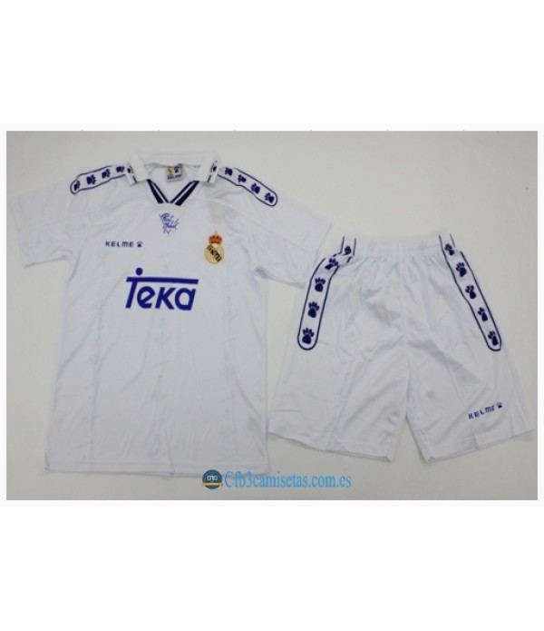 CFB3-Camisetas Real madrid 1a equipación 94/96 - niÑos