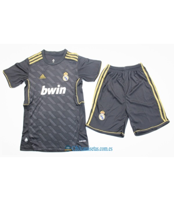 CFB3-Camisetas Real madrid 2a equipación 11/12 - niÑos