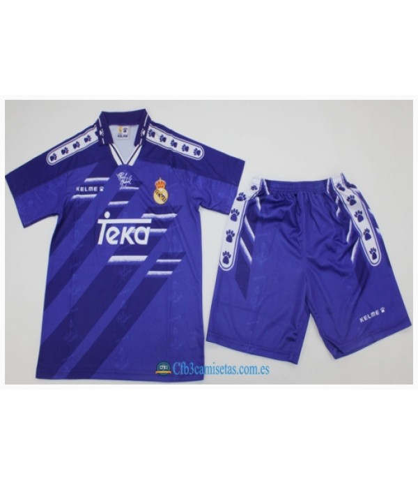 CFB3-Camisetas Real madrid 2a equipación 94/96 - niÑos