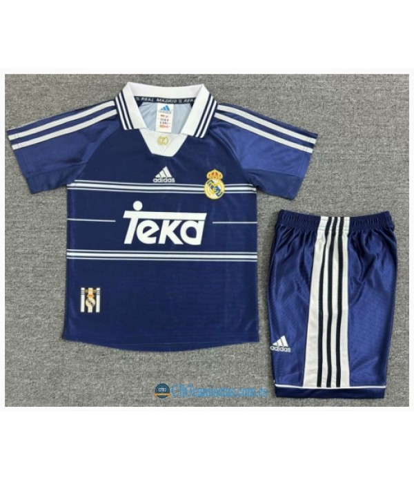 CFB3-Camisetas Real madrid 2a equipación 98/99 - niÑos