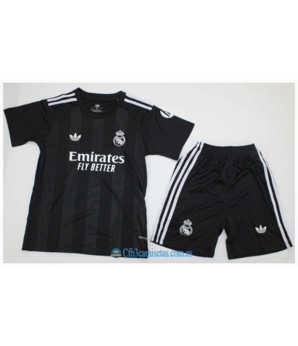 CFB3-Camisetas Real madrid 2a equipación portero 2025/26 - niÑos