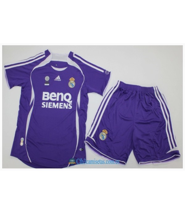 CFB3-Camisetas Real madrid 3a equipación 06/07 - niÑos