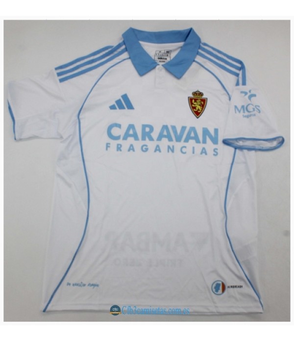CFB3-Camisetas Real zaragoza 1a equipación 2025/26