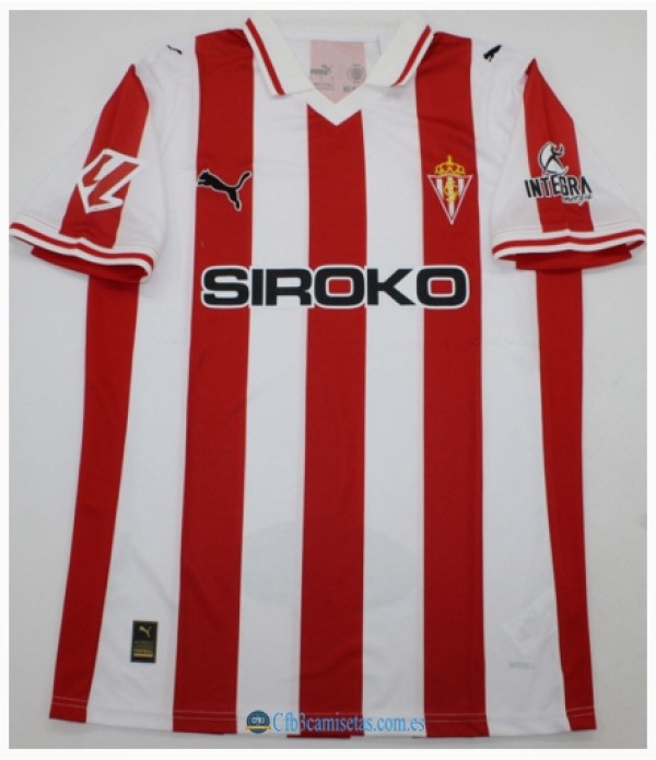 CFB3-Camisetas Sporting de gijon 1a equipacion 2025/26