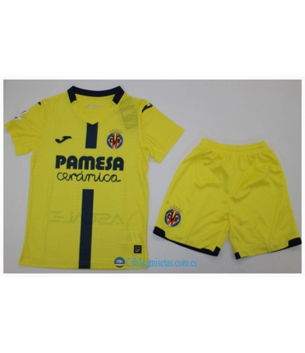 CFB3-Camisetas Villarreal 1a equipación 2025/26 - niÑos