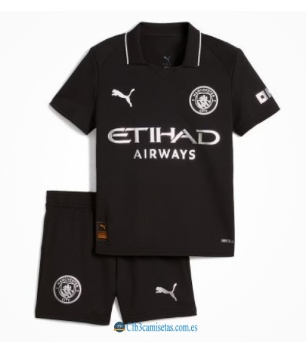 CFB3-Camisetas Manchester city 2a equipación 2025/26 - niÑos