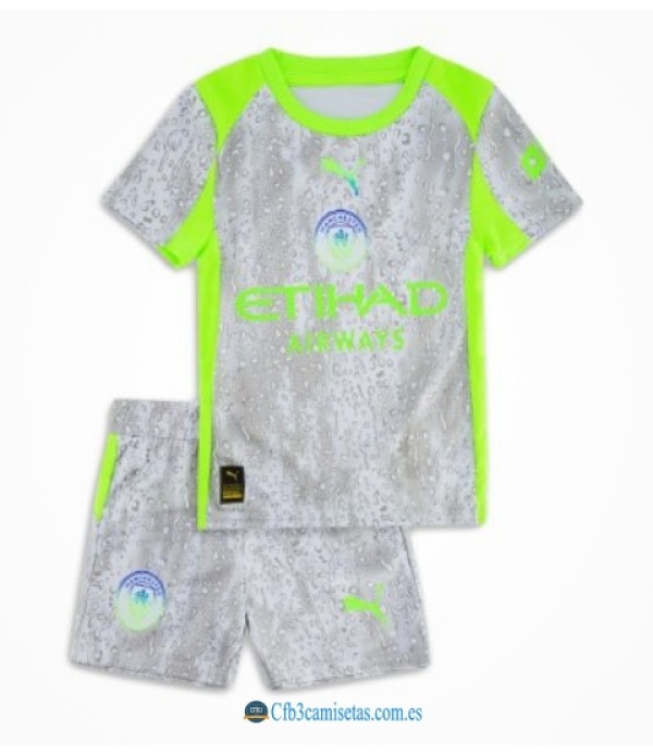CFB3-Camisetas Manchester city 3a equipación 2025/26 - niÑos