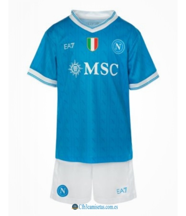 CFB3-Camisetas Napoli 1a equipación 2025/26 - niÑos