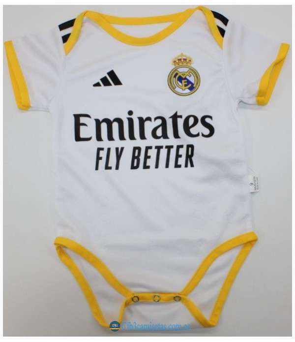 CFB3-Camisetas Real madrid 1a equipación 2025/26 body bebé