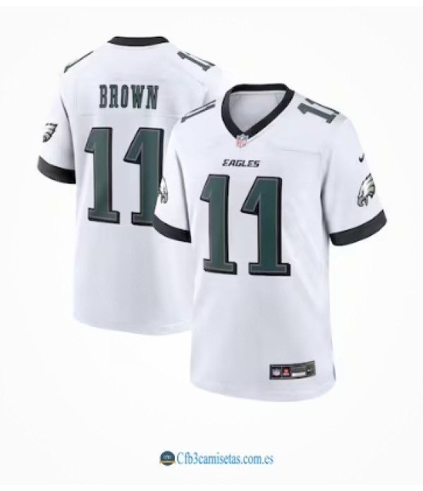 CFB3-Camisetas A.j. brown philadelphia eagles nike vapor f.u.s.e. limited jersey - white