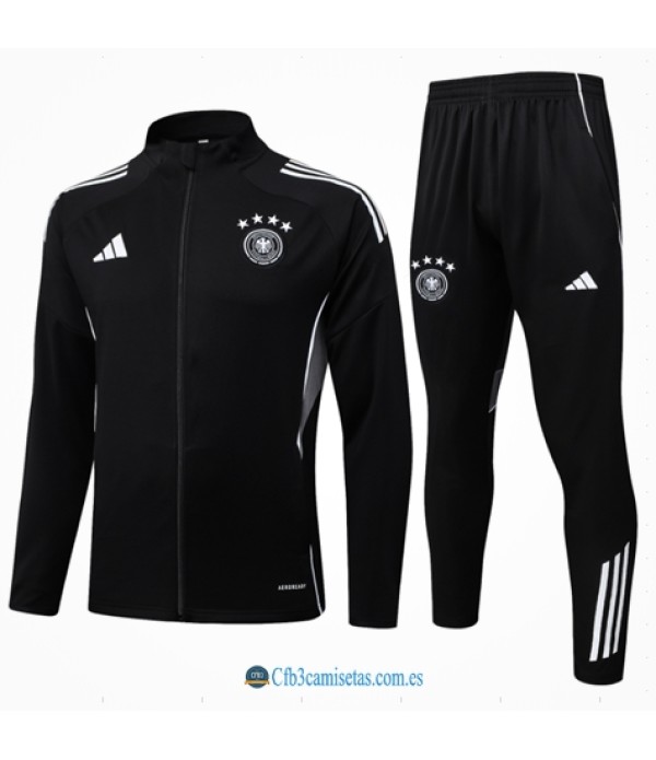 CFB3-Camisetas Chándal alemania 2025- black cremallera larga
