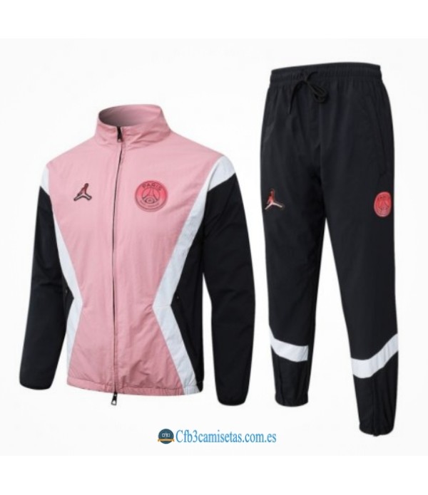 CFB3-Camisetas Chándal psg 2025/26 pink with black long zipper