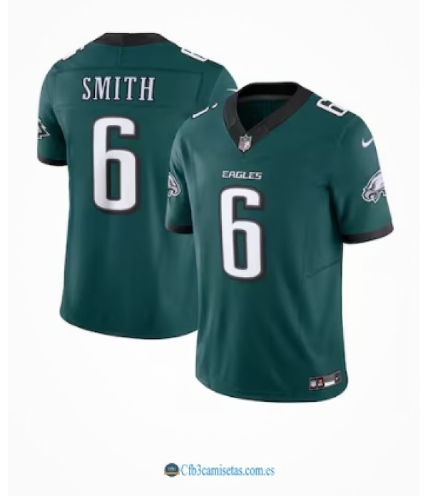 CFB3-Camisetas Devonta smith philadelphia eagles nike vapor f.u.s.e. limited jersey - midnight green