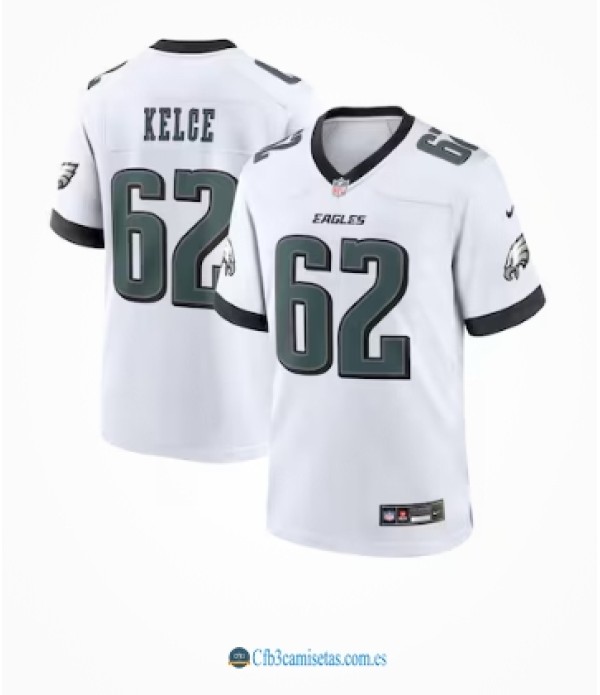 CFB3-Camisetas Jason kelce philadelphia eagles nike vapor f.u.s.e. limited jersey - white