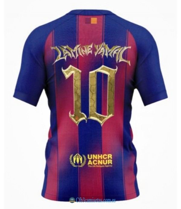 CFB3-Camisetas Lamine yamal 2025 fc barcelona - edición trofeo kopa - authentic