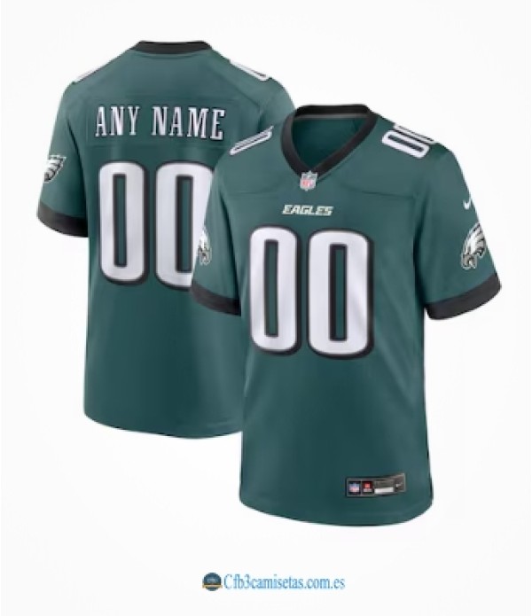 CFB3-Camisetas Philadelphia eagles nike custom game jersey - midnight green