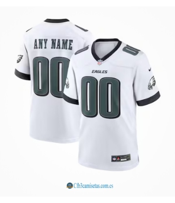 CFB3-Camisetas Philadelphia eagles nike custom game jersey - white