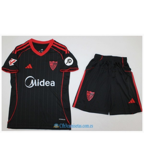 CFB3-Camisetas Sevilla 3a equipación 2025/26 - niÑos