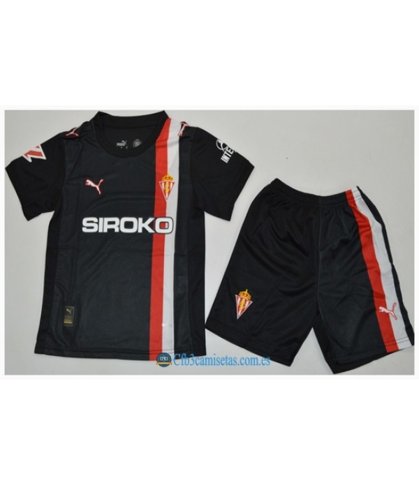 CFB3-Camisetas Sporting gijon 2a equipación 2025/26 - niÑos