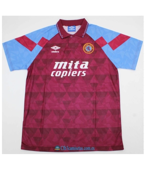 CFB3-Camisetas Aston villa 1a equipación 1990