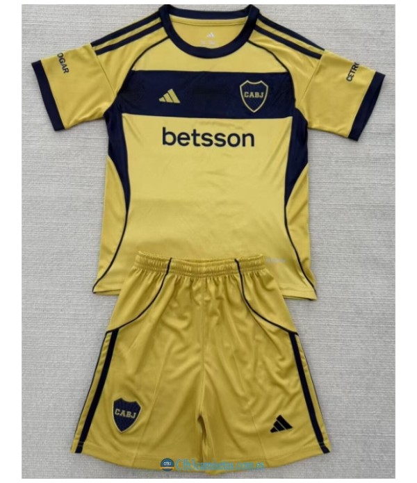 CFB3-Camisetas Boca juniors 2a equipación 2025/26 - niÑos
