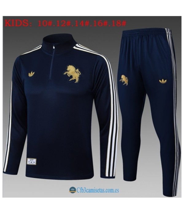 CFB3-Camisetas Chándal juventus 2025/26 half-zip version - niÑos