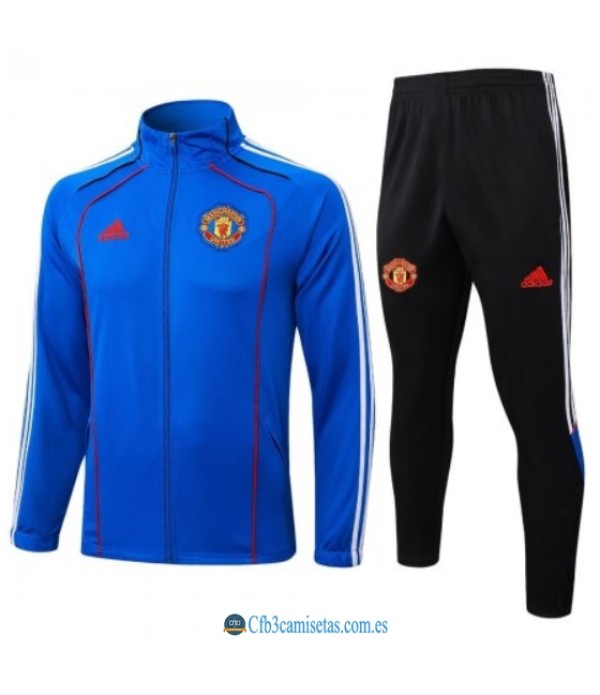 CFB3-Camisetas Chándal manchester united 2025/26 blue