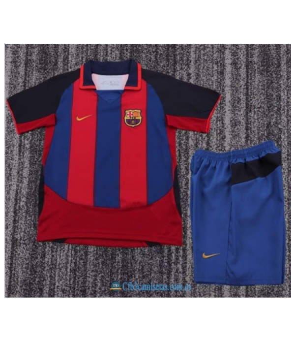 CFB3-Camisetas Fc barcelona 1ª equipacion 03/04 - niÑos