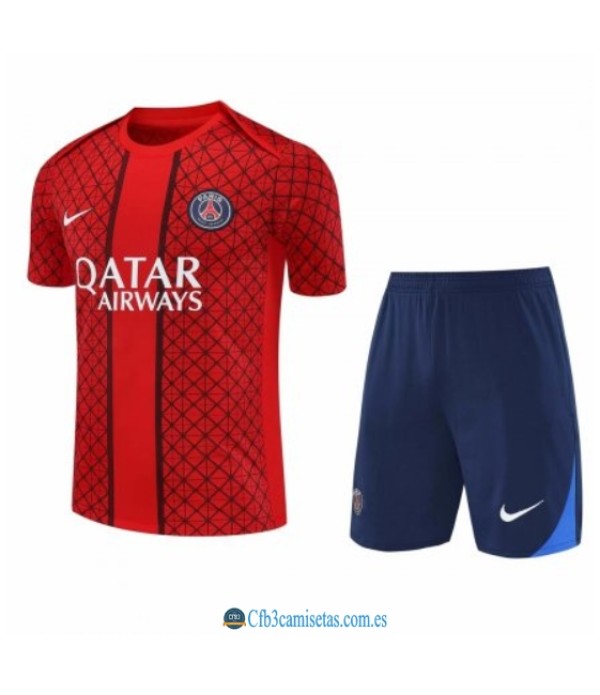 CFB3-Camisetas Kit entrenamiento psg 2025/26 red