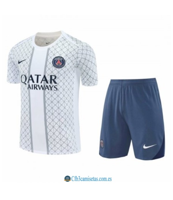CFB3-Camisetas Kit entrenamiento psg 2025/26 white