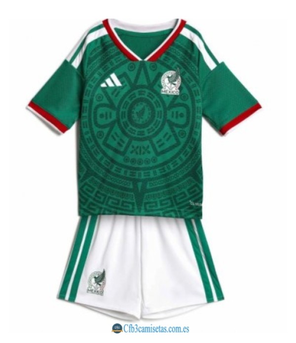 CFB3-Camisetas Mexico 1a equipación 2026 - niÑos